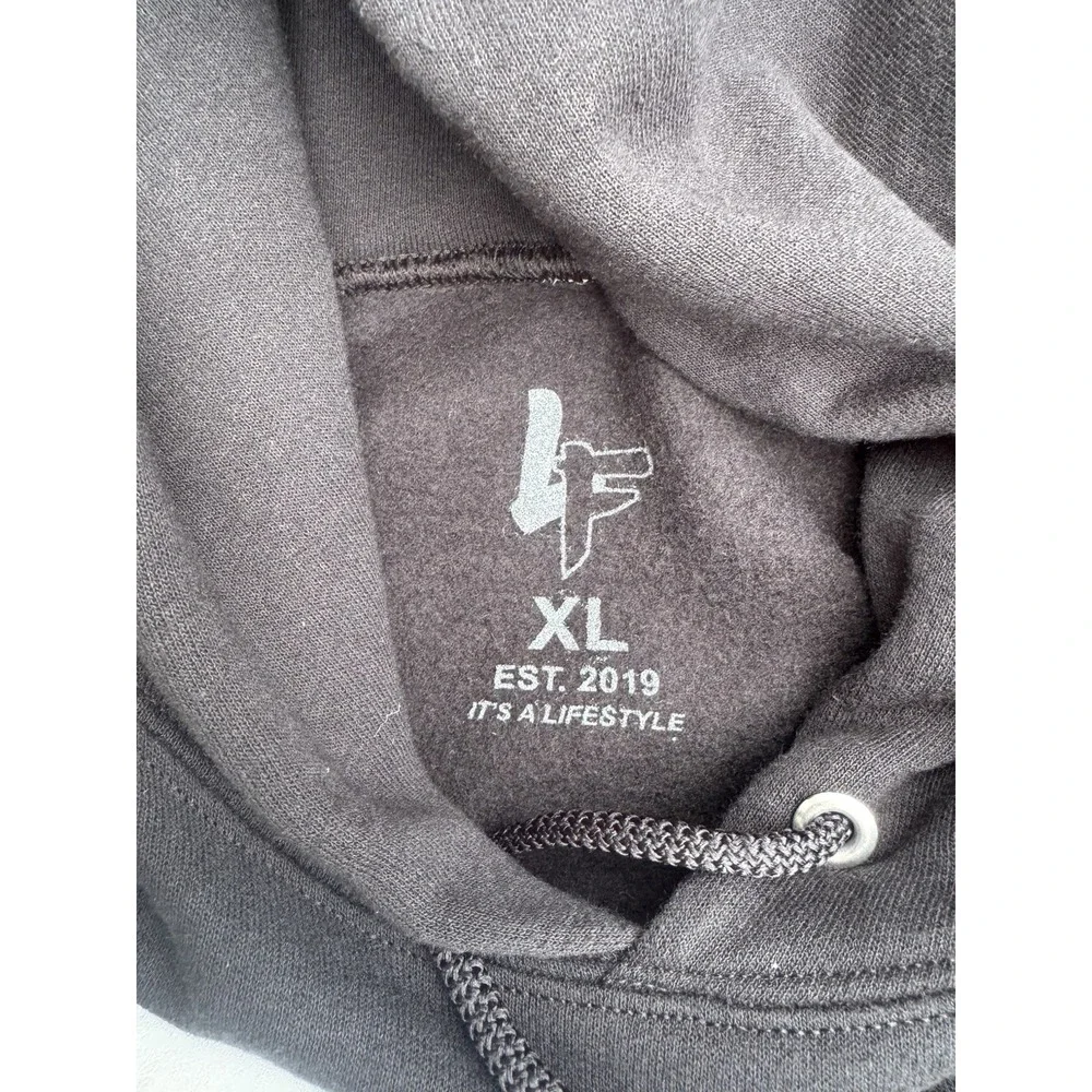 LF Black Hoodie XL‎ luxury Fit Mens Grunge Street Style Hip Hop